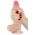 Lovetoy Sliding-Skin - doble capa dildo - 18cm (natural)