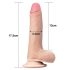 Lovetoy Sliding-Skin - doble capa dildo - 18cm (natural)