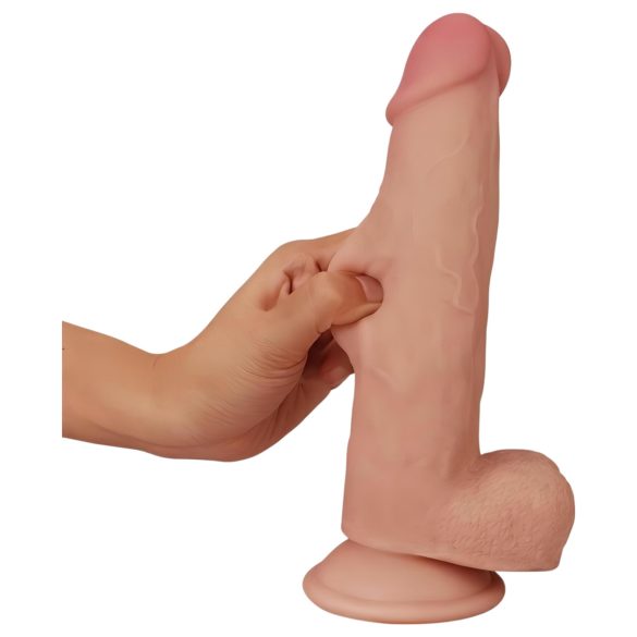 Lovetoy Sliding-Skin - dildo realista doble capa - 21cm - color natural