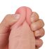 Lovetoy Sliding-Skin - dildo bicapas 23cm (natural)