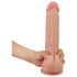 Lovetoy Sliding-Skin - dildo bicapas 23cm (natural)