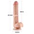Lovetoy Sliding-Skin - dildo bicapas 23cm (natural)