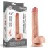 Lovetoy Sliding-Skin - dildo bicapas 23cm (natural)