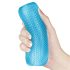 Lovetoy Training Master - Masturbador texturizado doble cara (azul)