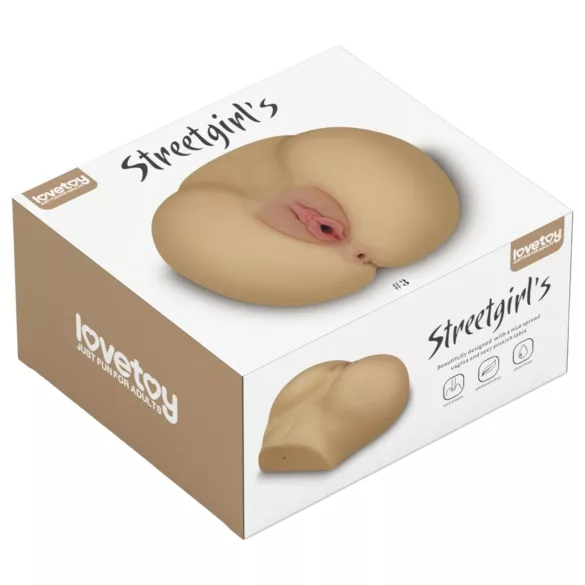 Lovetoy Streetgirl's - masturbador vaginal y anal - torso realista color natural