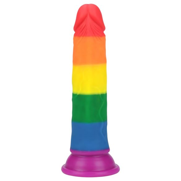 Lovetoy Prider - dildo realista - 19cm (arcoíris)
