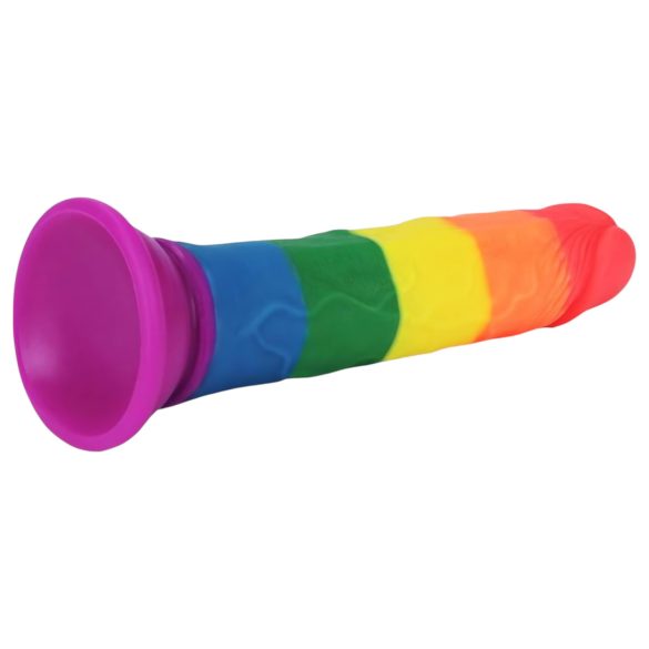 Lovetoy Prider - dildo realista - 19 cm - arcoíris