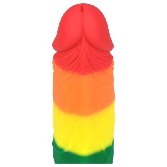 Lovetoy Prider - dildo realista - 19 cm - arcoíris