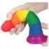 Lovetoy Prider - dildo realista - 19cm (arcoíris)