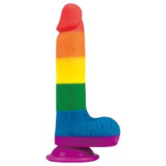  Lovetoy Prider - Dildo realista con testículos - 20cm (arcoíris)
