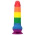 Lovetoy Prider - Dildo realista con testículos - 20cm (arcoíris)