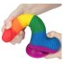 Lovetoy Prider - Dildo realista con testículos - 20cm (arcoíris)