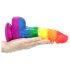 Lovetoy Prider - dildo realista de silicona - 19cm (arcoíris)