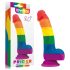 Lovetoy Prider - dildo realista de silicona - 19cm (arcoíris)