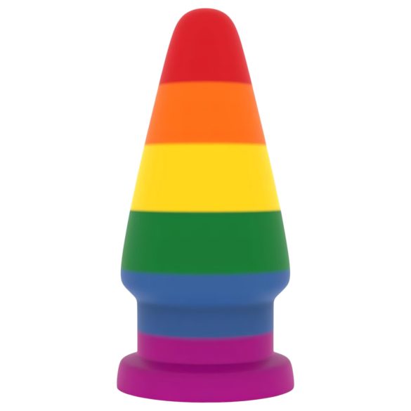 Lovetoy Prider - Plug anal arcoíris, 15 cm
