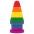 Lovetoy Prider - Plug anal arcoíris, 15 cm