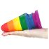 Lovetoy Prider - Plug anal arcoíris, 15 cm