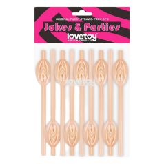 Lovetoy - pajita con forma de vagina (natural)