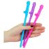 Lovetoy: Pajita de pene realista (rosa-azul-lila)