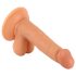 Dildo realista con ventosa y testículos - 17cm (natural)