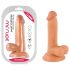 Dildo realista con ventosa y testículos - 17cm (natural)