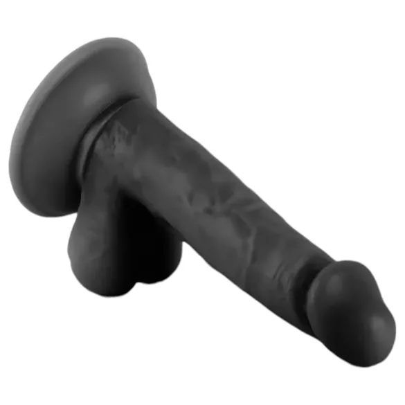Mr. Rude - dildo realista con testículos y ventosa - 17 cm negro
