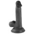 Mr. Rude - Consolador realista con ventosa 17cm (negro)