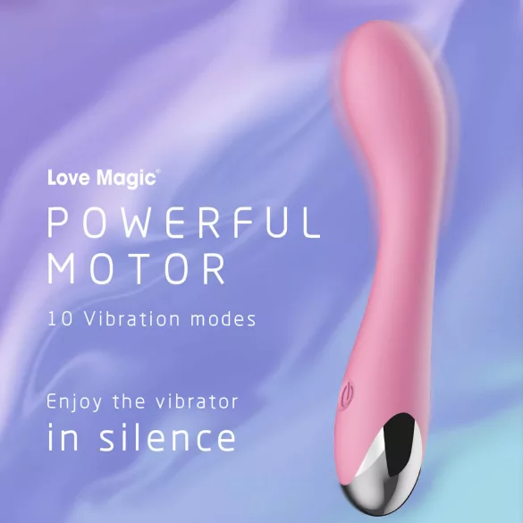 Lonely - vibrador punto G recargable - silicona rosa