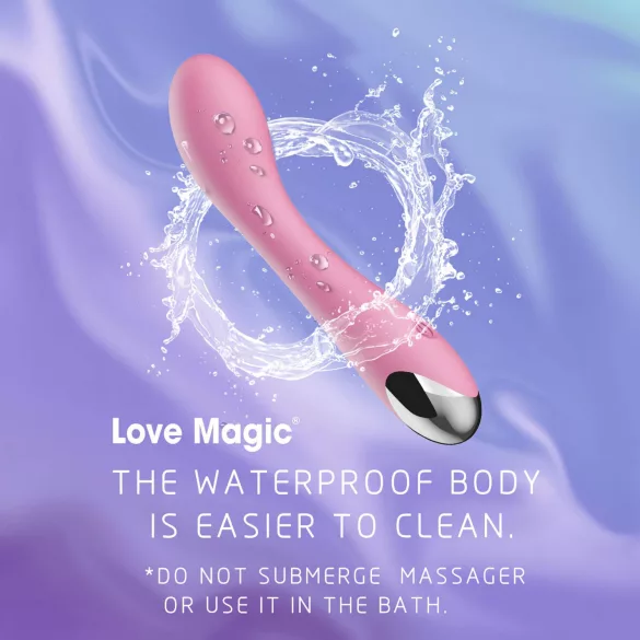 Lonely - vibrador punto G recargable - silicona rosa