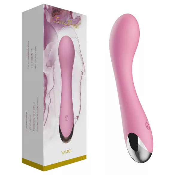 Lonely - vibrador punto G recargable - silicona rosa