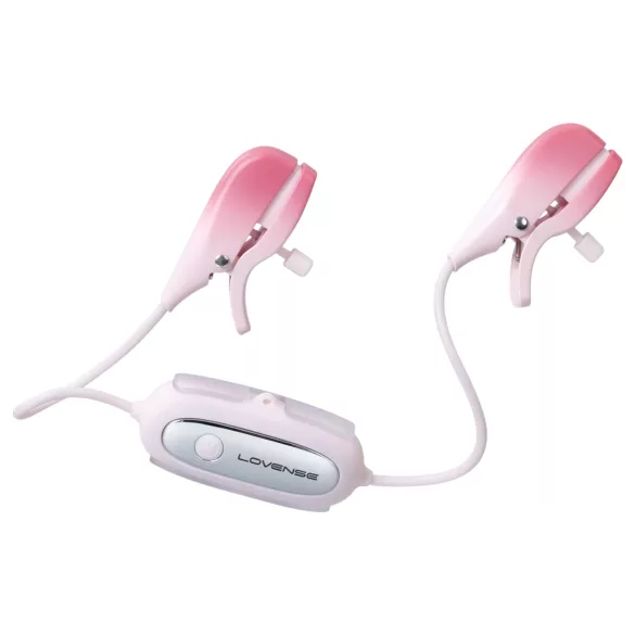 Lovense Gemini - Pinzas vibradoras para pezones controladas por app (rosa)