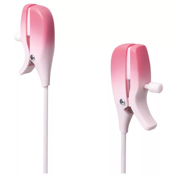Lovense Gemini - Pinzas vibradoras para pezones controladas por app (rosa)