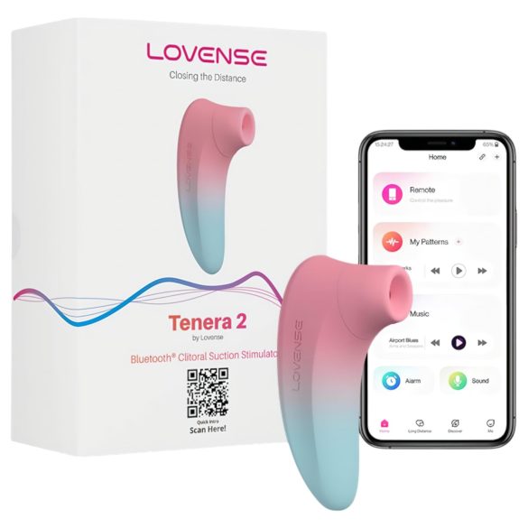 LOVENSE Tenera 2 - estimulador de clítoris inteligente (azul-rosa)