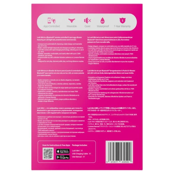 Lovense - Huevo vibrador control remoto - silicona rosa