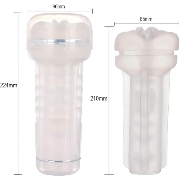 Tracy's Dog Crystal - masturbador realista vagina masculina - transparente