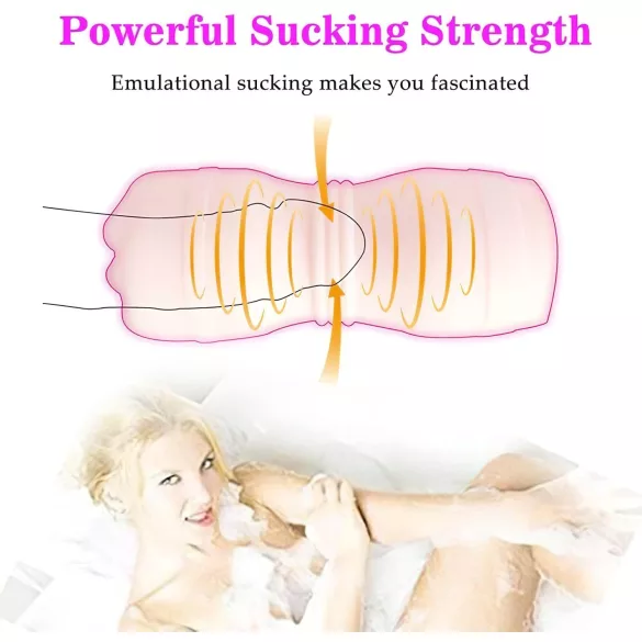 Tracy's Dog - masturbador boca realista con dientes - silicona color natural