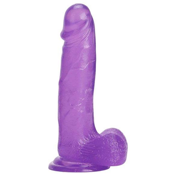 Jelly 8 de Tracy's Dog - Dildo con ventosa y testículos (púrpura)