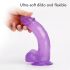 Jelly 8 de Tracy's Dog - Dildo con ventosa y testículos (púrpura)