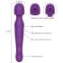Tracy's Dog Wand - vibrador masajeador pulsante (lila)