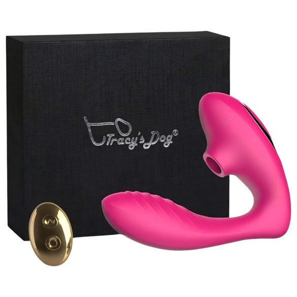 Tracy's Dog 2 - Vibrador 2 en 1 con Ondas de Aire (Rosa)