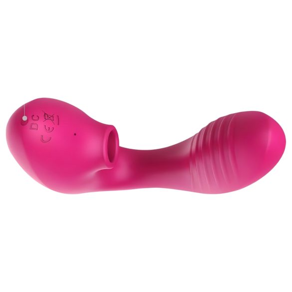 Tracy's Dog - vibrador succionador 2en1 recargable silicona rosa