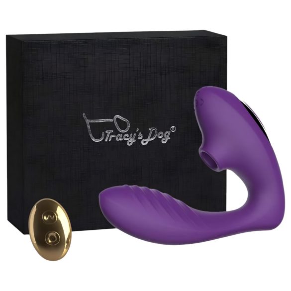 Tracy's Dog 2 - Vibrador 2en1 con ondas de aire (Morado)