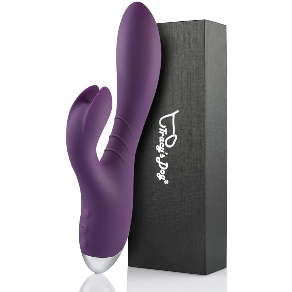 Tracy's Dog Rabbit - vibrador resistente al agua con estimulador de clítoris (lila)