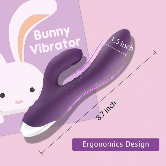 Tracy's Dog - Vibrador rabbit con estimulador de clítoris - silicona lila