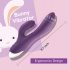 Tracy's Dog Rabbit - vibrador resistente al agua con estimulador de clítoris (lila)