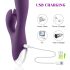 Tracy's Dog Rabbit - vibrador resistente al agua con estimulador de clítoris (lila)