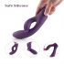 Tracy's Dog Rabbit - vibrador resistente al agua con estimulador de clítoris (lila)