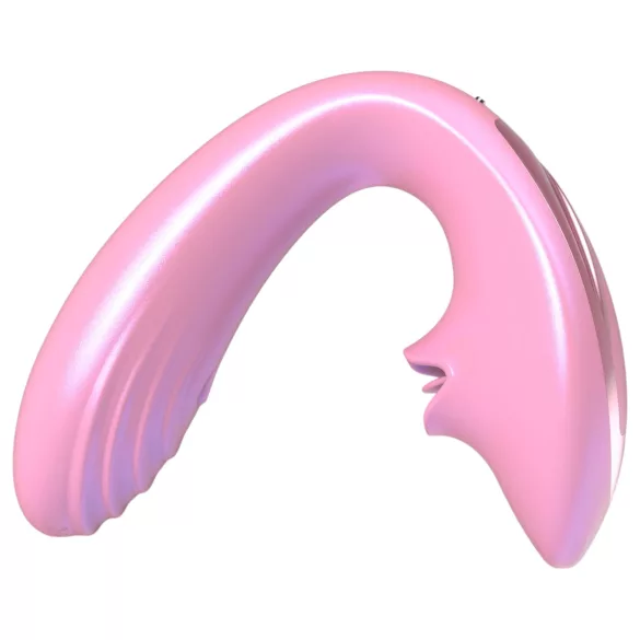 Tracy's Dog OG Lick - Vibrador punto G y estimulador clítoris - silicona rosa