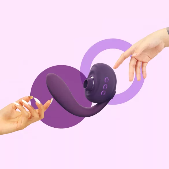 Tracy's Dog OG 3 - succionador de clítoris y vibrador punto G - silicona lila