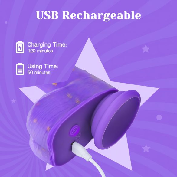 Tracy's Dog Jelivoy - vibrador realista - 22cm - silicona lila